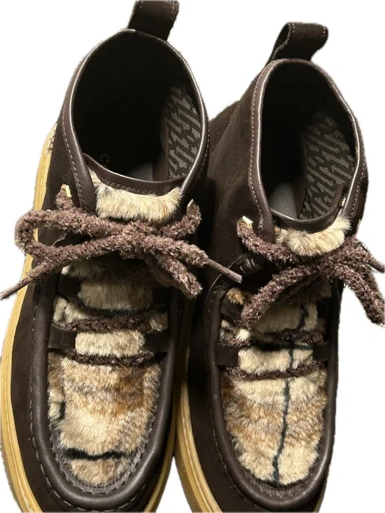 Cole Haan Summit Chukka Boots Shearling Lined Brown Women’s 6 NWOT - Picture 6 of 13